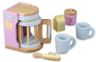 Kidkraft Kids Play Kitchen Wooden Coffee Pot Cup Set  