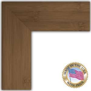 12 x 22 Dark Walnut Stain on Real Bamboo Picture Frame   NEW  2.25 