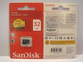 SanDisk 32GB Class 4 Micro SD SDHC TF Flash Memory Card  