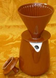   Melitta Ceramic Porcelain Cone Drip Coffee Maker Pot 102 Brown Germany