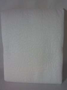   Alley Emilia Egyptian Cotton White Fabric Shower Curtain 72 x 72 NIP