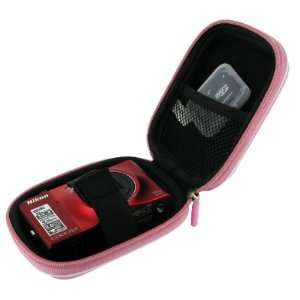  rooCASE (Med Nylon Pink) Hard Shell Case with Memory Foam 