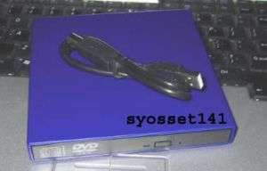 External USB Blue CD Burner DVD Drive Dell Mini 10 10v  
