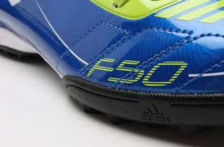 Adidas F10 TRX TF Football Trainers Blue/White/Slime  