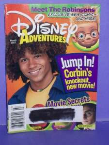 Disney Adventures Magazine MARCH 2007 Corbin Bleu  