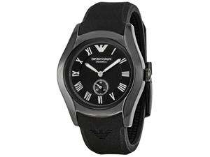    Emporio Armani Black Ceramic Chronograph Ladies Watch 