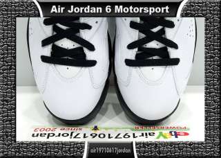2009 Nike Air Jordan VI 6 Retro Motorsports White Black US 9.5 xxiii 