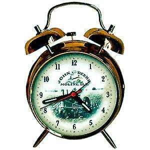    John Deere Vintage Scene Twin Bell Alarm Clock 