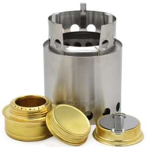  Solo Stove with Backup Alcohol Stove   Light Weight Wood 