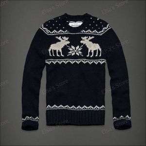 200 NWT ABERCROMBIE &FITCH GOTHICS MOUNTAIN Mens WOOL Sweater 