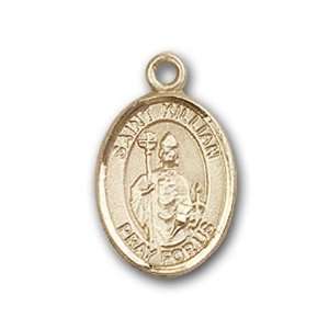   Medal with St. Kilian Charm and Angel w/Wings Pin Brooch Jewelry