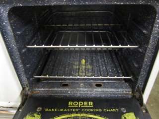 VINTAGE ROPER 4 Burner Gas Stove BAKE MASTER Good Condition! NO 