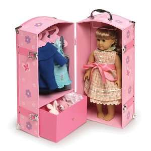  Steamer Doll Trunk Chest Wardrobe Armoire Closet Press 