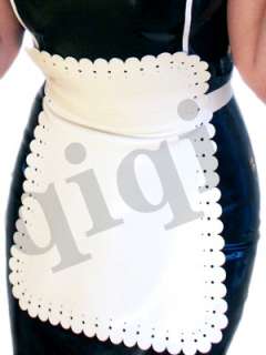 Latex (rubber) French maid Uniform  0.45mm suit catsuit  