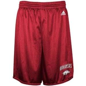  adidas Arkansas Razorbacks Cardinal Basic Mesh Shorts 