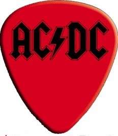 AC DC 70s Australian Rock Band AC/DC LOGO GUITAR PICK  