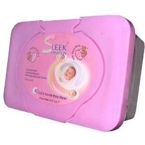 SLEEK SENSATION 80CT BABY WIPES UNSCENTED TUBS  