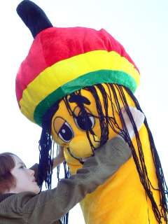   Stuffed Rasta Bananna Jamaican Dreadlock Rastafarian Banana  