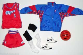 Offic NBA~L.A. CLIPPERS Basketball Uniform Barbie~NEW  