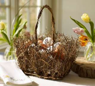 NIB Pottery Barn Twig Easter Basket Sold Out  