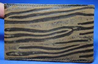 1925 Bank Promo Leather Wallet Zebra Berks Trust PA Vtg  