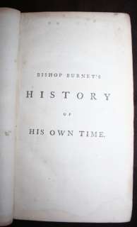 1766~Bishop Burnets History of His Own Time~Charles II~4 Vols~James I 