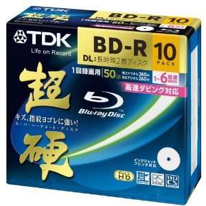 10 TDK Blu ray Blank Discs 50GB 6x BD R DL bluray  