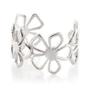  Tiffany & Co. Silver Flower Cuff Bangle Tiffany & Co 