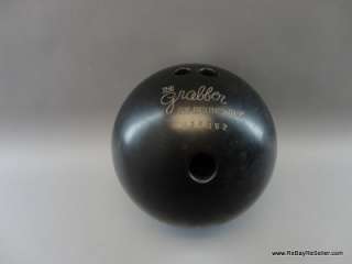 The Grabber By Brunswick Bowling Ball Black 15lbs. VINTAGE