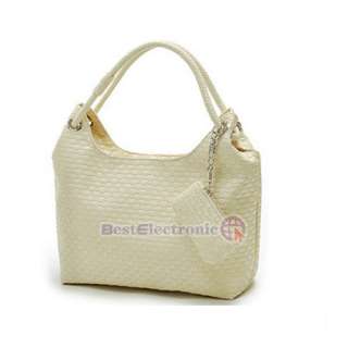 Women Braid Design PU Leather Handbag Shoulder Bag NEW  