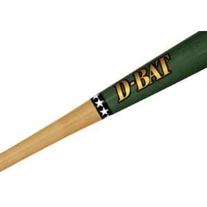  D Bat Pro Maple 72 Two Tone Baseball Bats UNFINISHED/GREEN 