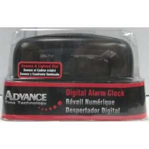   Bedside Digital Alarm Clock Battery Operated Black