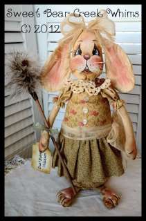   Bunny Rabbit Pattern Spring Or Easter (Clover The Dust Bunny)  