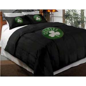 Boston Celtics Applique Full Twin Comforter Set with Shams:  