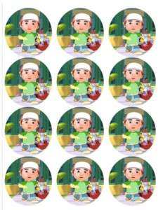 Handy Manny   Edible Cupcake Photo Cake 12 Toppers  