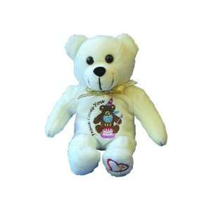   Jesus Loves You Inspirational Birthday Plush Bear, White: Toys & Games