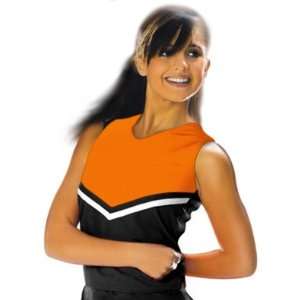 Alleson V Shell Cheerleaders Uniform Shells BK/OR   BLACK/ORANGE GIRL 