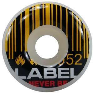  Black Label   Barcode Skateboard Wheels (52mm), Set of 4 