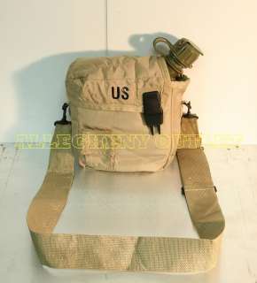 US ARMY 2 QT Quart CANTEEN w/TAN COVER STRAP CLIPS NEW  