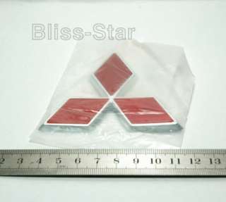 RED 8cm Mitsubishi logo badge car sticker emblem  