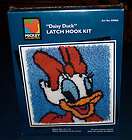 NEW DAISY DUCK Latch Hook Kit CARON 13x13 Mickey Unlimited Disney