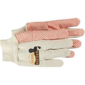 Boss Rigger Cotton Gloves   10 oz. orange dot glove2 ply 100 percent 