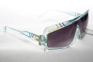 Cazal Design Sunglasses Shades #858 Rare blue clear frame Retro geek 