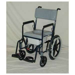  Stainless Steel Shower Commode Chair w/20 Wheels