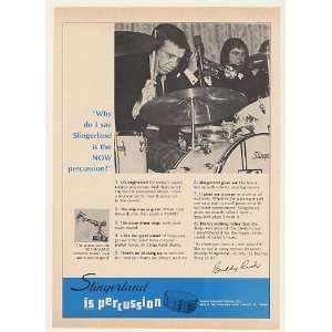  1970 Buddy Rich Slingerland Drums Photo Print Ad (45371 