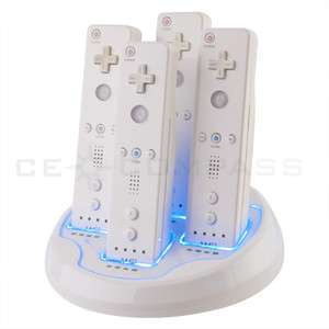 Charging Dock Station +Rechargeable Batteries For Wii  