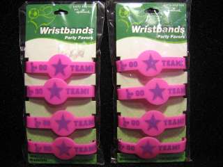 Theme: Cheerleading / Something To Cheer 8 Pink & Purple Wristbands by 