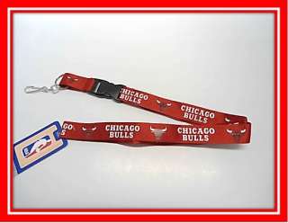Chicago Bulls Lanyard / Keychain **Licensed NBA Product** Red  