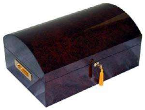 EXQUISITE DOME TOP CIGAR HUMIDOR LARGE  
