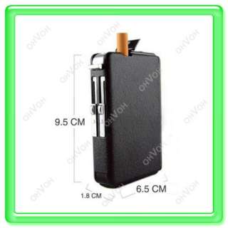 Tobacco Cigarette Wind Resistance Lighter Case Black US  